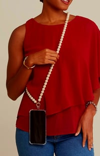 Image 1 of Pearl Convertible Lanyard/Necklace