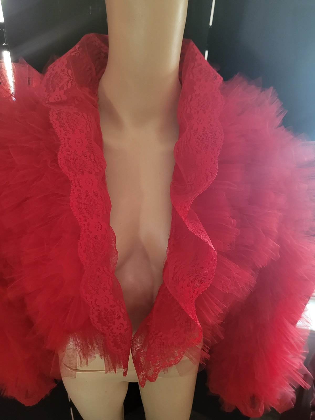 Image of Cropped Ruffled Tulle Jacket