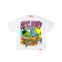 Image 1 of White Los Angeles Style Cartel Money shirts 