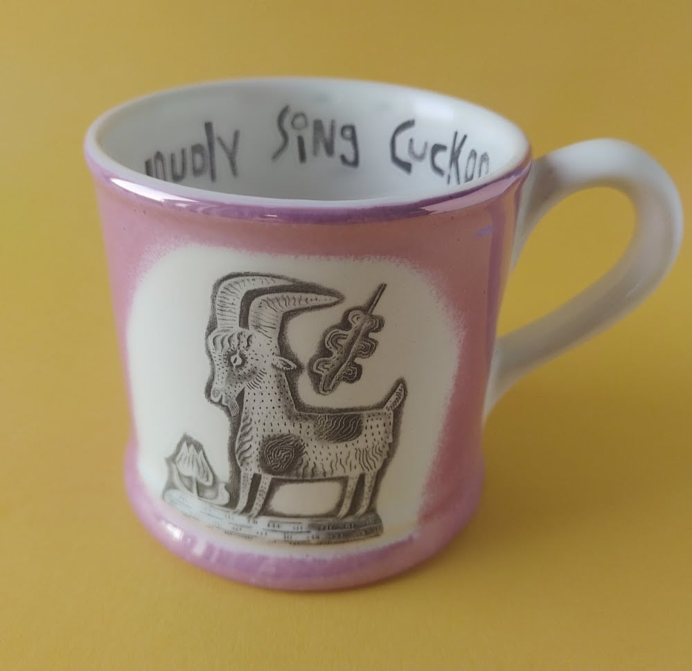 Summer mug - goat and rabbit