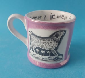 Summer mug - dog and lady