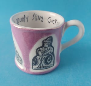 Summer mug - dog and lady