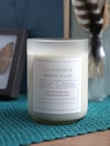 Recycled Glass - White Sage & Lavender Soy Wax Candle