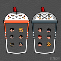 Image 1 of Boba Boys Acrylic Shaker Charm