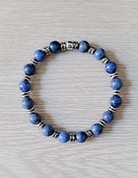 Image 1 of Blue Dumortierite Gemstone Bracelet