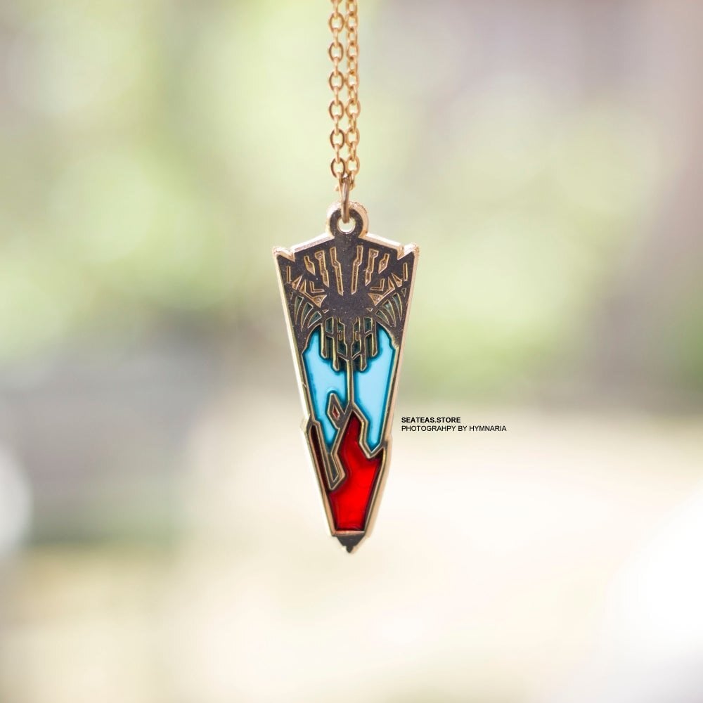 Image of FFX|V - Soul Crystal Enamel Necklace