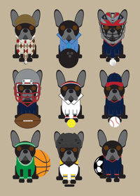 Image 2 of French Bulldog Sports Collection