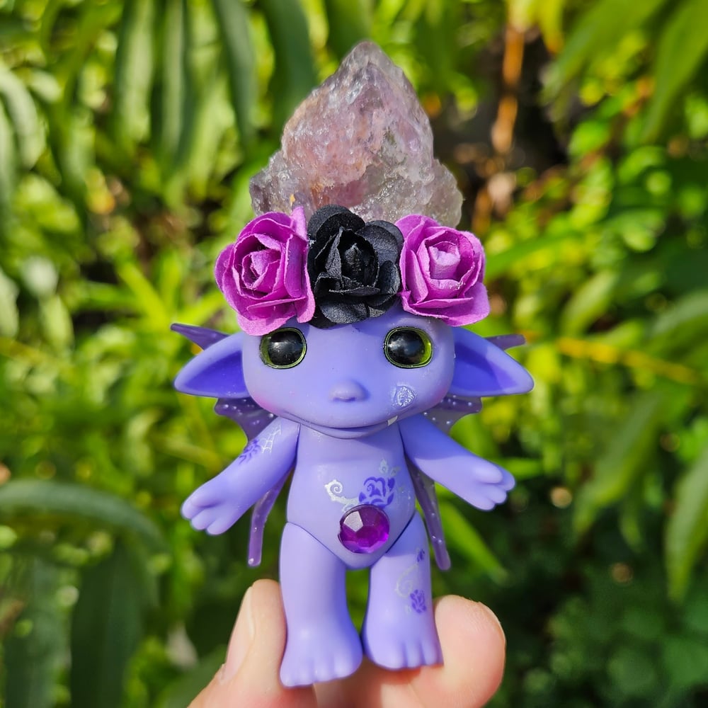 Amethyst Purple Rose ZELF 4"