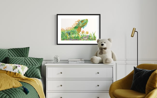 Iguana Giclée Print