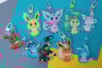 Image 1 of Mimi Eeveelution Holographic Acrylic Keychains