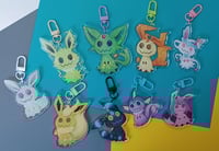 Image 2 of Mimi Eeveelution Holographic Acrylic Keychains