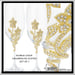 Image of  Gold Wine Goblets Floral