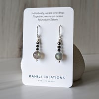 Image 3 of Labradorite Earrings Round Sterling Silver