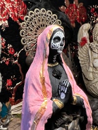 Image 2 of Standing Pink Santa Muerte 