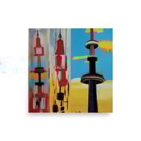 Abstract Expressionism Toronto CN Tower Print