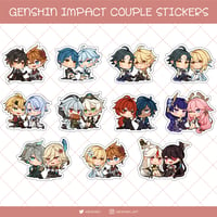 Genshin Impact Couple Stickers