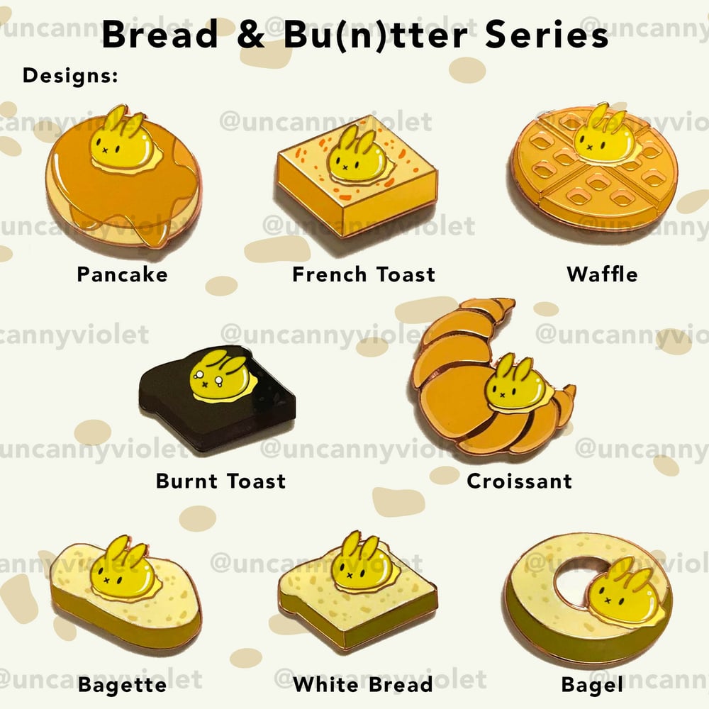 [Enamel Pin] Bread & Buntter Series