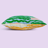 Image 2 of AT THE BEACH CUSHION - SEA WEED