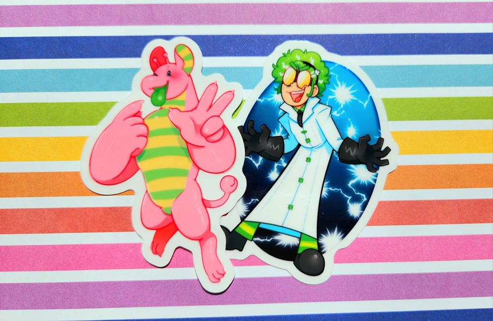 Gummy & Edwin Stickers