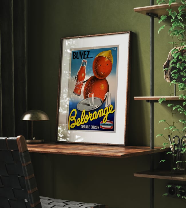 Buvez Belorange | Toni | 1955 | Vintage Ads | Vintage Poster