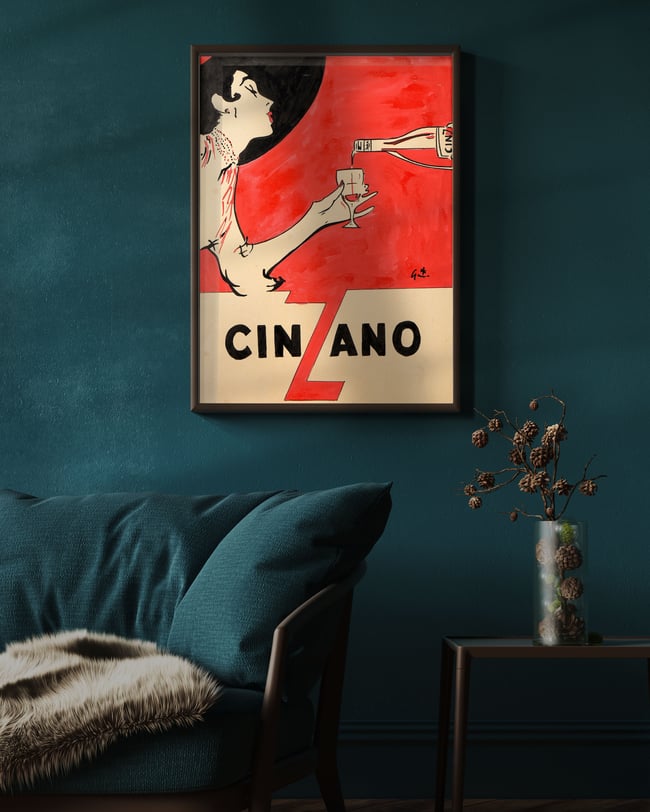 Cinzano | Rene Gruau | 1953 | Vintage Ads | Vintage Poster | The ...