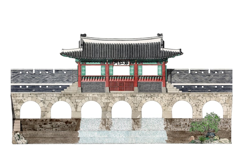 Image of Hwahongmun gate