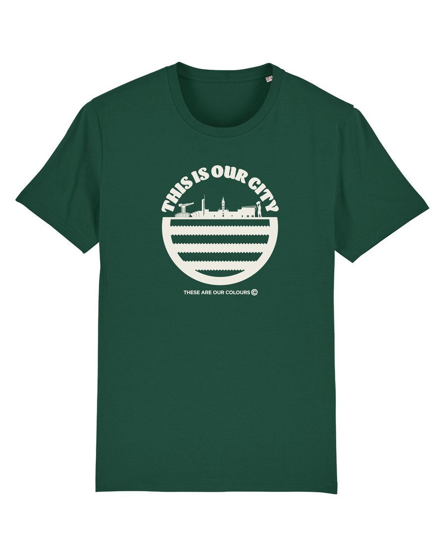 Image of THIS IS OUR CITY - GREEN TSHIRT