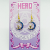 Witch Kitty Sparkle Earrings