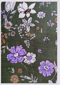 Image 2 of Tissu: wild mountain flowers