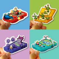 Image 1 of Pokemon Console Stickers- Gameboy, Nintendo DS