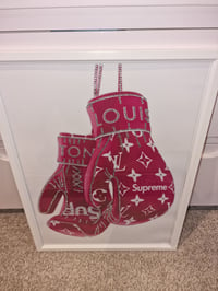 Image 2 of RED BOXING GLOVE GLOSSY PRINT 