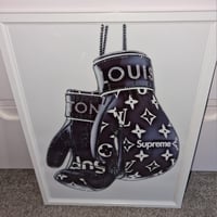 Image 1 of BLACK BOXING GLOVE GLOSSY PRINT 