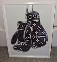 Image 2 of BLACK BOXING GLOVE GLOSSY PRINT 