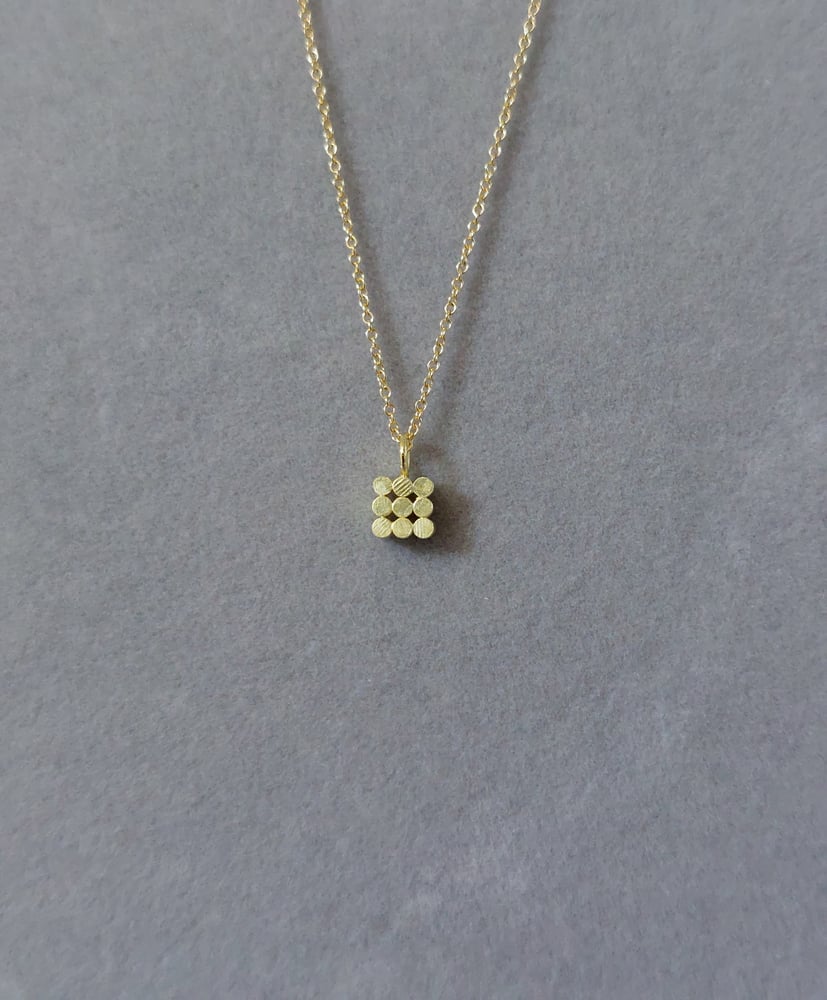 Image of Golden Tile Pendant 