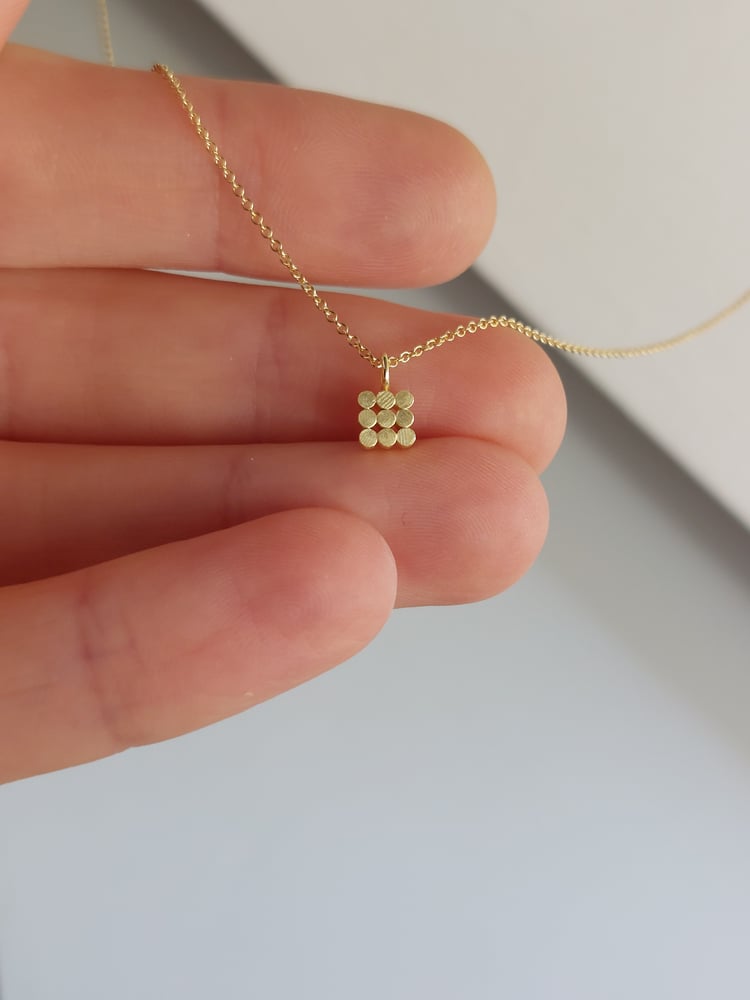 Image of Golden Tile Pendant 