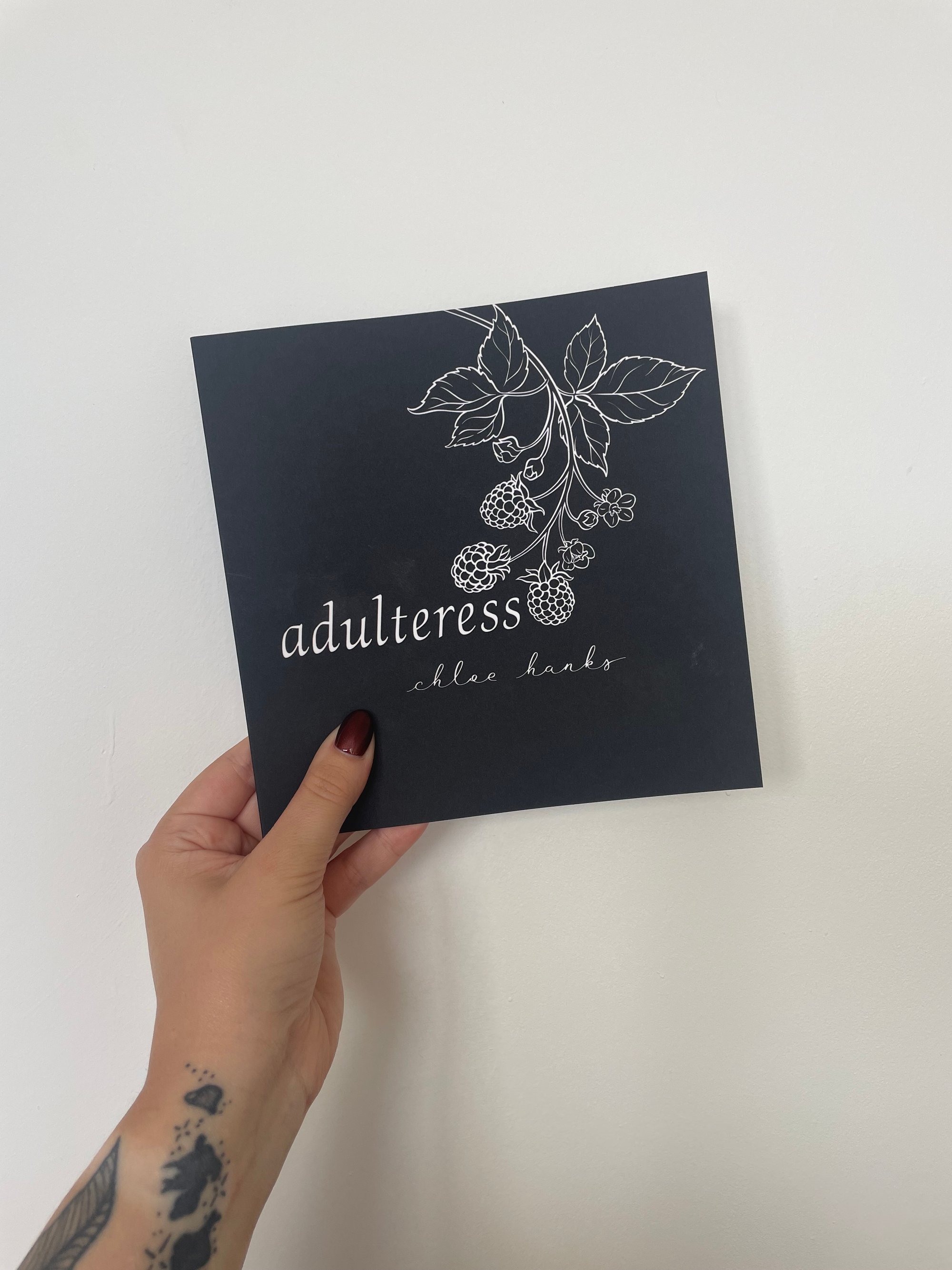 Image of SIGNED copy of adulteress by Chloe Hanks