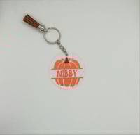 Personalized Pumpkin Acrylic Keychain