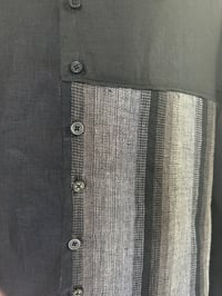 Image 5 of Titanic Buttondown Black Striped Linen