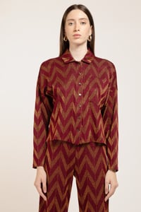 Image 2 of CAMICIA MISSISSIPPI ZIG ZAG VINO €153 - 50%