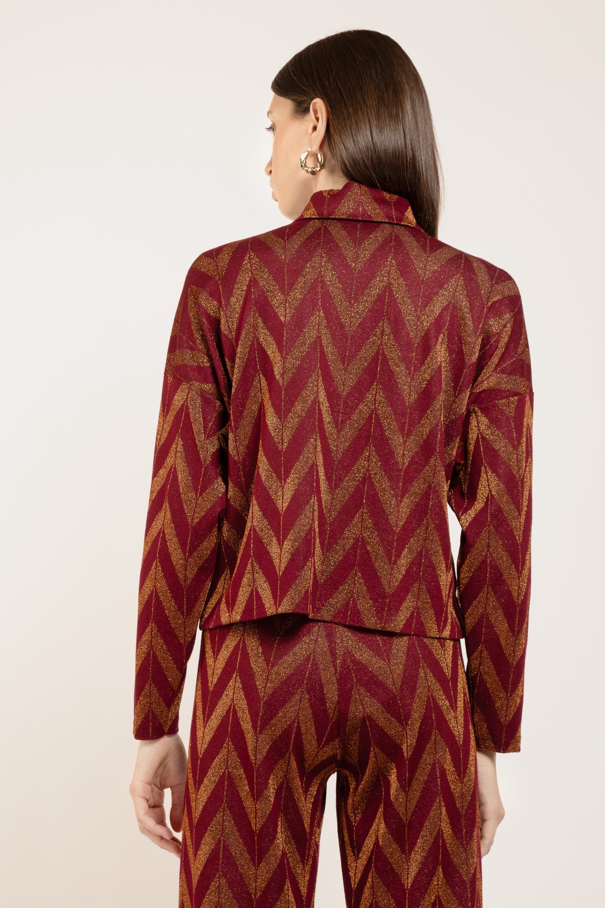 Image of CAMICIA MISSISSIPPI ZIG ZAG VINO