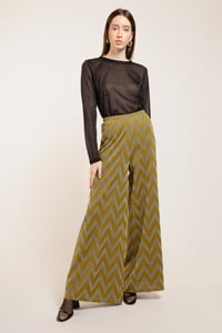 Image 1 of PANTALONE PALOMA ZIG ZAG FOGLIA €159 - 50%