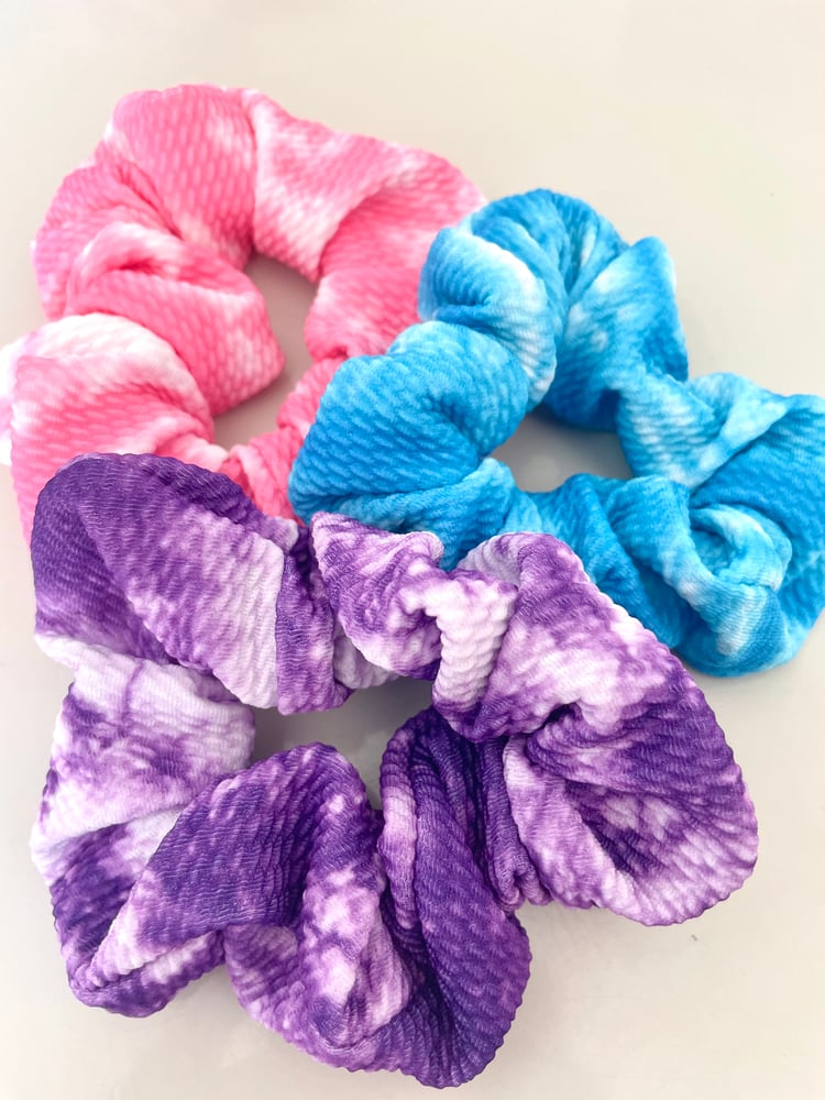 Image of Tie dye scrunchies