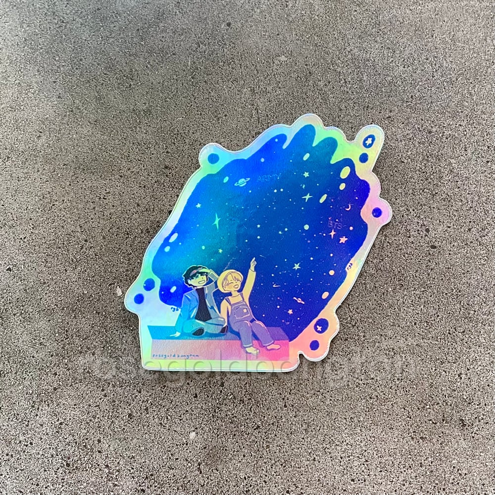 Image of jimin taehyung magic shop stickers