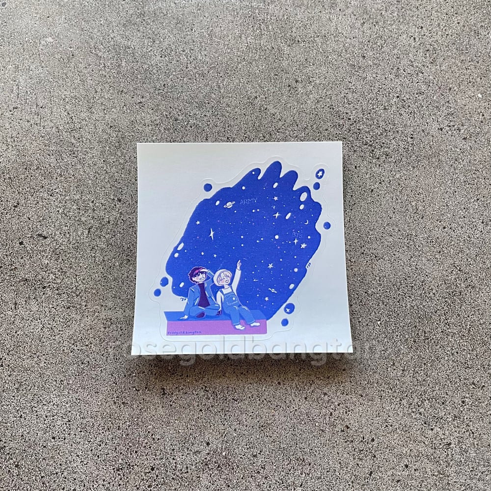 Image of jimin taehyung magic shop stickers
