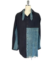 Image 1 of Titanic Shirt Blue Woven with Fringe