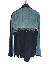 Image 2 of Titanic Shirt Blue Woven with Fringe