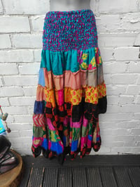 Image 1 of Marley mini maxi skirt -upto 18uk dress purple band