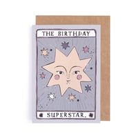 Image 3 of Star Tarot Themed Birthday Card by Sister Paper Co.