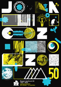 Image of BERGEN JAZZFORUM 50th Anniversary Poster - 2022