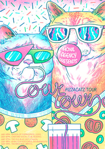 Image of COWTOWN 'Pizzacatz Tour' Poster 2014